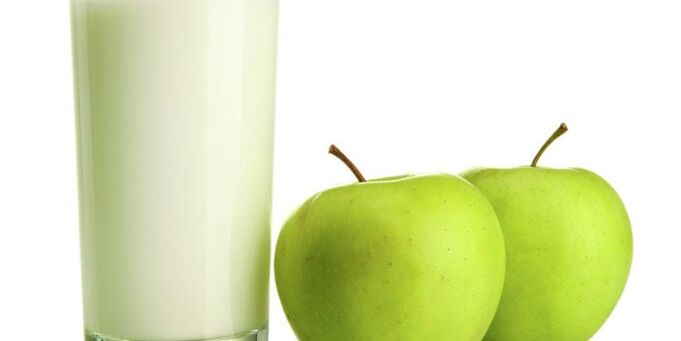 maçãs e kefir para perda de peso