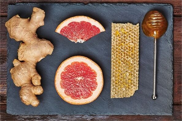 Gengibre, toranja e mel são adicionados ao coquetel para perder peso